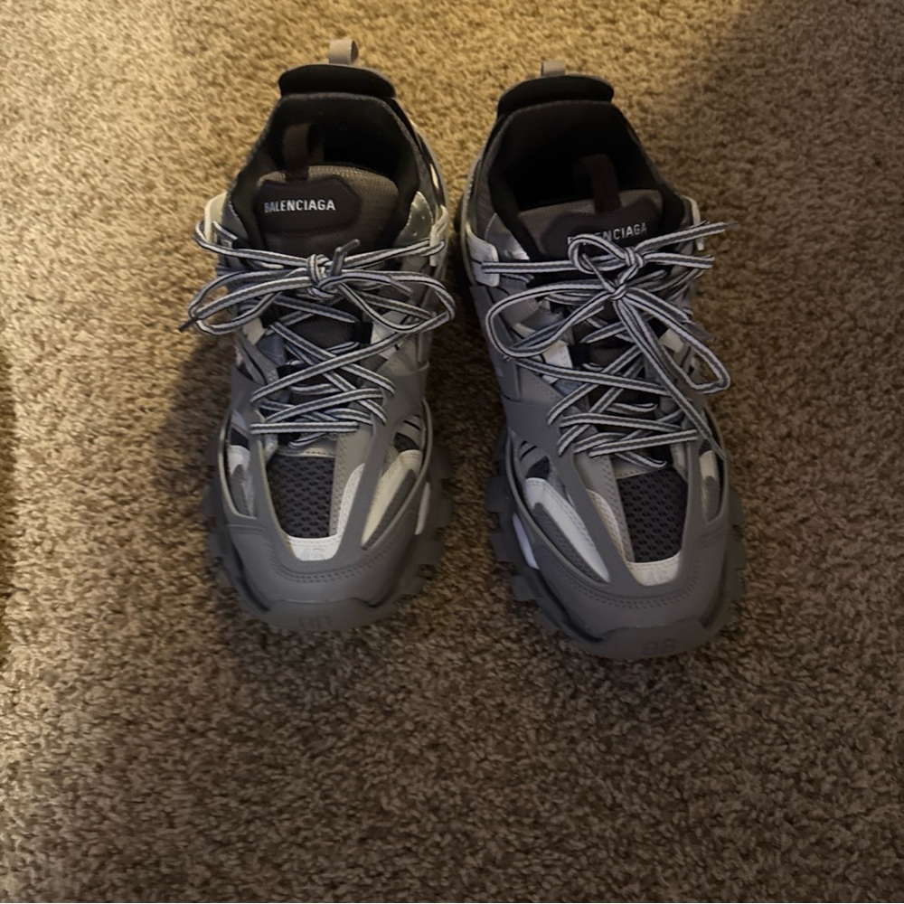 Balenciaga Gray Athletic Shoes Chunky Design
